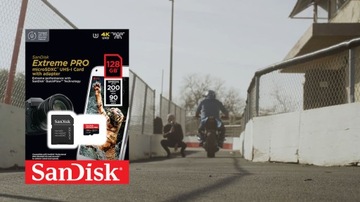 Карта памяти SANDISK Extreme PRO microSDXC 128 ГБ