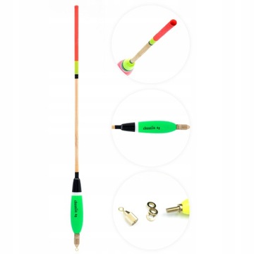 НАБОР ИЗ 12 ПОПЛАВКОВ WAGGLER 4/5/6/7G.