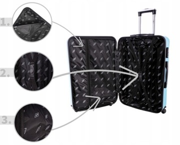 ЧЕМОДАН ДЛЯ САМОЛЕТА L ДЛЯ САМОЛЕТА 720 RGL СИНИЙ МЕТАЛЛИК 35 Л