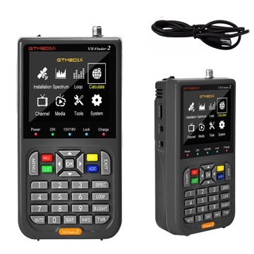 MIERNIK SATELITARNY SYGNAŁU V8 FINDER2 DVB-S2X LCD