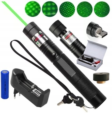 LASER ZIELONY WSKAŹNIK LASEROWY DUŻY ZASIĘG I MOC