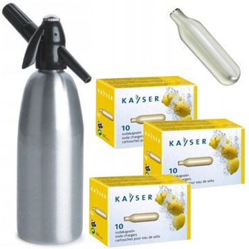 SATURATOR SYFON woda sodowa SODA MAKER NABOJE 30sz
