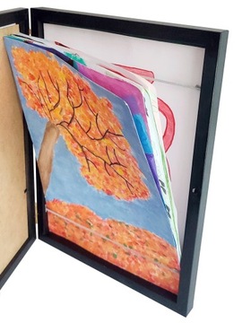 Рамка для детских рисунков, детских картинок, фотографий | белый | открыт | А4