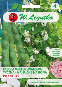 FASOLA PIĘKNY JAŚ 30 g NASIONA ZAPRAWIANE 'L