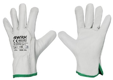 RĘKAWICE SKÓRZANE rękawiczki robocze SKÓRA KOZIA 4DRIVER 10 - XL