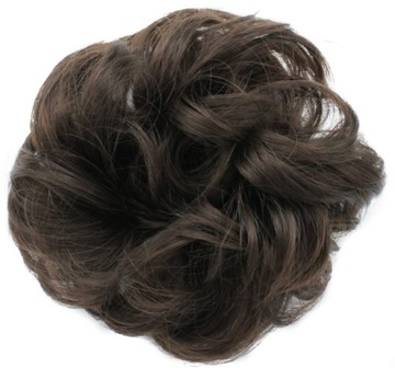 GUMKA DO WŁOSÓW MESSY BUN KOK PREMIUM BRĄZOWA