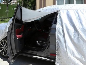 Gruby Pokrowiec na Samochód na Zimę Całoroczny Plandeka Wodoodporny Auto L
