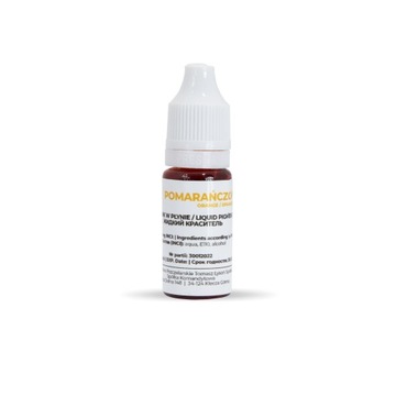 Barwnik do mydła pomarańczowy 10 ml (brutto 16 g)