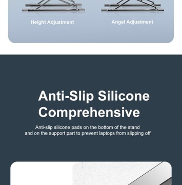 Регулируемая алюминиевая подставка для ноутбука Macbook