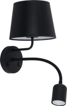 TK Lighting Kinkiet MAJA BLACK E27+GU10 - czarny