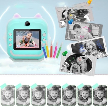 DRUKUS МГНОВЕННАЯ КАМЕРА С ПРИНТЕРОМ ДЛЯ ДЕТЕЙ 4K С ДВОЙНОЙ КАМЕРОЙ