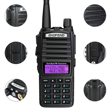 Baofeng EU82X 8W КОННЫЙ ПРИЦЕП SOLID Модернизированный UV-82 PMR446 LONG RANGE