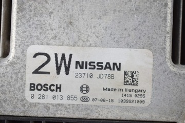 JEDNOTKA ŘÍZENÍ NISSAN QASHQAI 0281013855