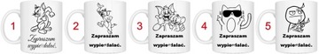ŚMIESZNY KUBEK ZAPRASZAM WYPIERDAL*Ć DO PRACY URODZINY F*CK YOU TOM & JERRY