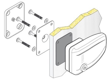 Замок противовзломный Safe Door, белый, 3 шт.