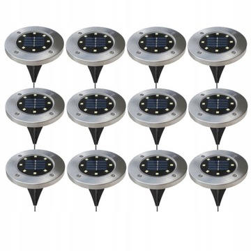 Lampa SOLARNA Ogrodowa LED Wbijana Najazdowa Dysk SuperLED