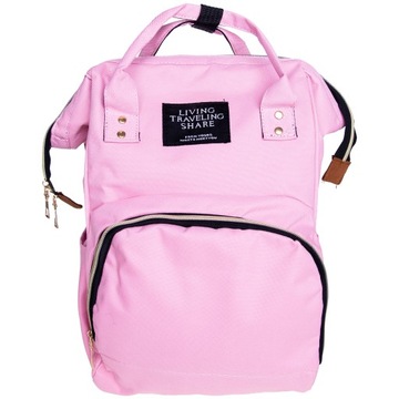 РЮКЗАК ДЛЯ МАМЫ, ПАПА, аксессуары для подгузников, сумка для коляски + крючки, розовый