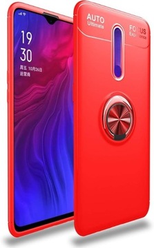 Etui plecki do Oppo F11Pro Czerwony z czerwonym pierścieniem