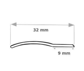ПЛОСКИЕ НАПРАВЛЯЮЩИЕ ДЛЯ РОЛЛЕТНИЦ ЛЕНТЫ ПВХ 150 СМ - 2 ШТ.