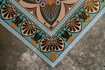 Мягкий виниловый декоративный коврик Ретро старинные автомобили