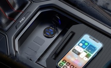 МОЩНОЕ АВТОМОБИЛЬНОЕ ЗАРЯДНОЕ УСТРОЙСТВО USB TYPE C МОНТАЖНЫЕ РАЗЪЕМЫ 2X QC 3.0 PD