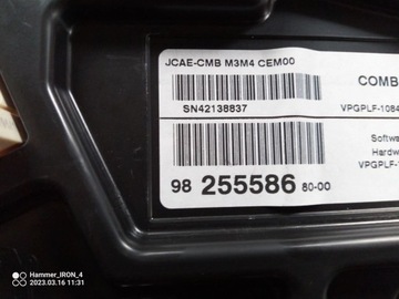 CITROEN C-ELYSEE PŘÍSTROJOVÁ DESKA BUDÍKY 9825558680