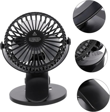 МАЛЕНЬКИЙ ПОРТАТИВНЫЙ НАСТОЛЬНЫЙ ВЕНТИЛЯТОР С ЗАЖИМОМ ДЛЯ ДЕТСКОЙ КОЛЯСКИ