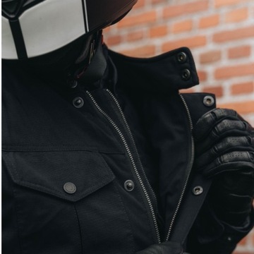 REBELHORN HUNTER ЧЕРНАЯ ТЕКСТИЛЬНАЯ КУРТКА 6XL