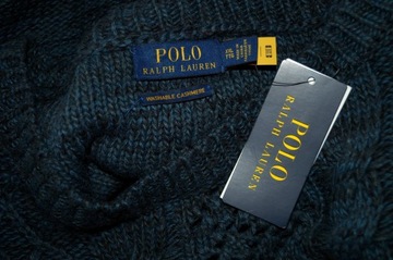RALPH LAUREN 90% wełna 10% kaszmir gruby sweter NOWY 44