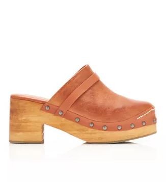 FREE PEOPLE KLAPKI DREWNIAKI SKÓRZANE 40 1KCE