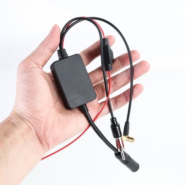 АНТЕННЫЙ УСИЛИТЕЛЬ РАДИОСИГНАЛА DAB+/AM/FM 3в1 12В СО СЪЕМНИКОМ КЛЮЧЕЙ