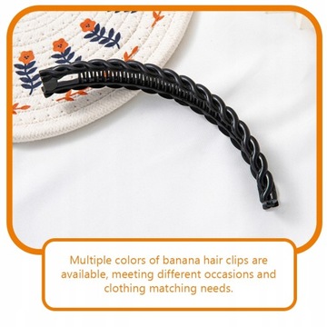 grzebień bananowy klips do włosów kręconych 12 szt