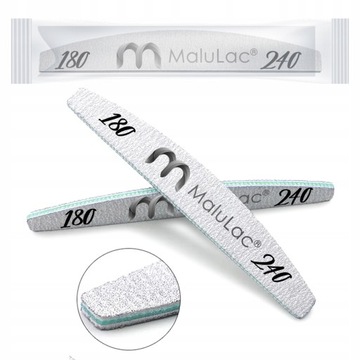 100 шт. пилочка для ногтей MaluLac Zebra 180 240 БЕЗОПАСНАЯ УПАКОВКА