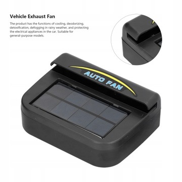 WENTYLATOR WYCIĄGOWY POJAZDU SOLAR PRZENOŚNY0,5W