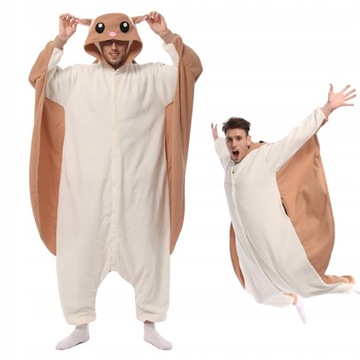 Onesie dres piżama Halloween latająca wiewiórka d