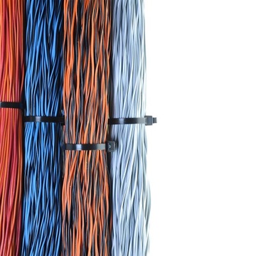 Кабельные стяжки, молнии, кабельные стяжки, черные, 2,5 х 150 мм - 100 шт.