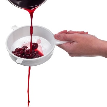 SITKO SITO GĘSTE DO MĄKI MLEKA CUKRU PUDRU KUCHENNE PLASTIKOWE 12 cm 120 mm