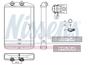 RADIÁTOR NISSAN NV400 2.3 11-16 NV250 1.5 19-