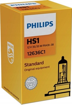 PHILIPS ŻARÓWKI HS1 VISION MOTO 12V 35/35W PX43T