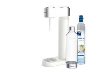 Saturator do wody gazowanej PHILIPS GoZero biały + butelka + nabój CO2