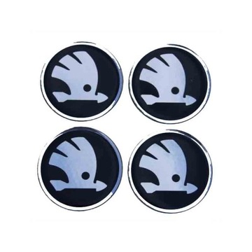 Emblemat 70mm Skoda na kołpak 7cm