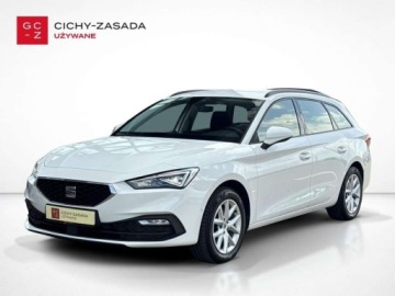 Seat Leon IV Sportstourer 2.0 TDI CR 150KM 2021 Seat Leon 2.0 TDI 150KM DSG Style Pakiety Kamera ACC FullLed Kessy Vat23
