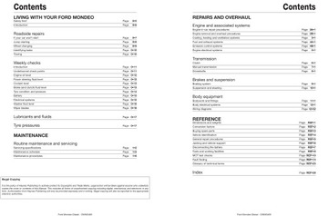 АВТОМОБИЛЬ FORD MONDEO R4 1.8 TD (93-00) РУКОВОДСТВО ПО РЕМОНТУ