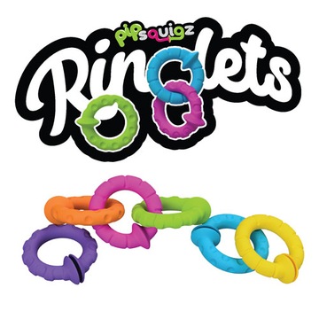 Прорезыватели PIPSQUIGZ RINGLETS BOBO SUCTION CUP RINGS soft INFANT цвет