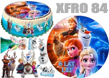 Вафельный торт ЗАМОРОЖЕННАЯ ЭЛЬЗА + 10 персонажей + ПОСВЯЩЕНИЕ