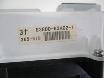 PŘÍSTROJOVÁ DESKA BUDÍKY TOYOTA LAND CRUISER 83800-60K02