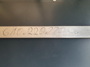 Zabudowa plandeka firanka aluminiowa 610 x220 x220