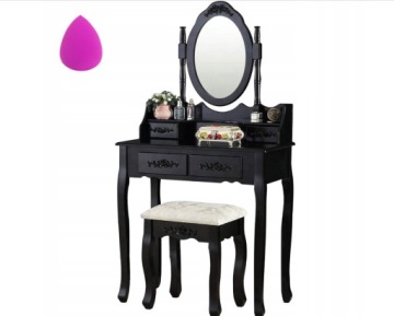 КОСМЕТИЧЕСКИЙ СТОЛИК С ЗЕРКАЛОМ ТЮФЕР РАЗНЫХ ЦВЕТОВ ТРУДА ДЛЯ СПАЛЬНИ