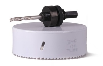 БИМЕТАЛЛИЧЕСКАЯ КОРОНКА ДЛЯ ДЕРЕВА И МЕТАЛЛА ПЕРЕХОДНИК 114 мм