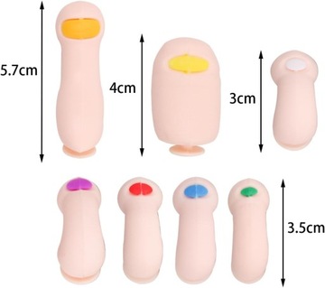 Набор забавных подвесок для обуви на ногах. Веселые реалистичные подвески на пальцах ног. Сабо.